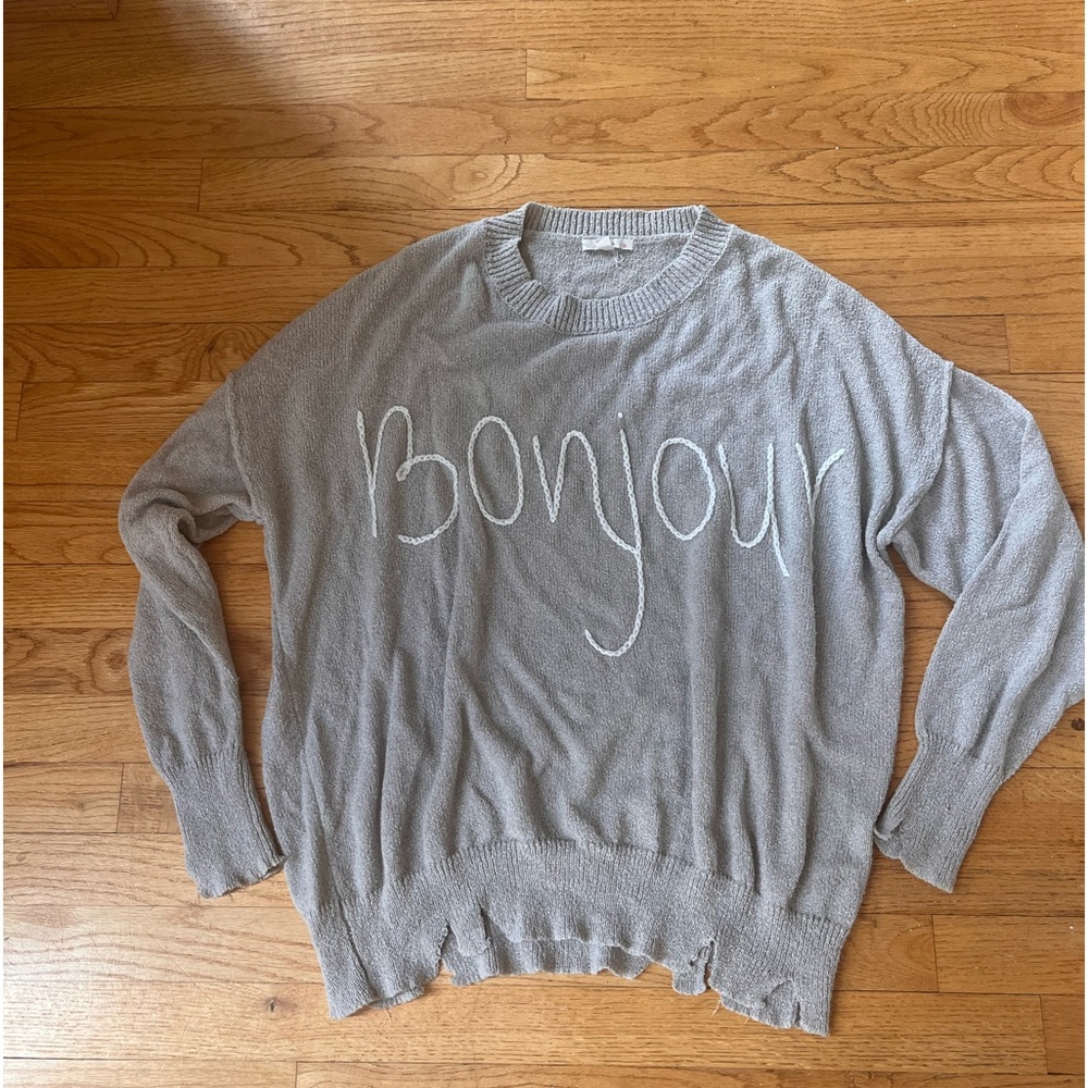 Le Lis distressed oversized medium sweater